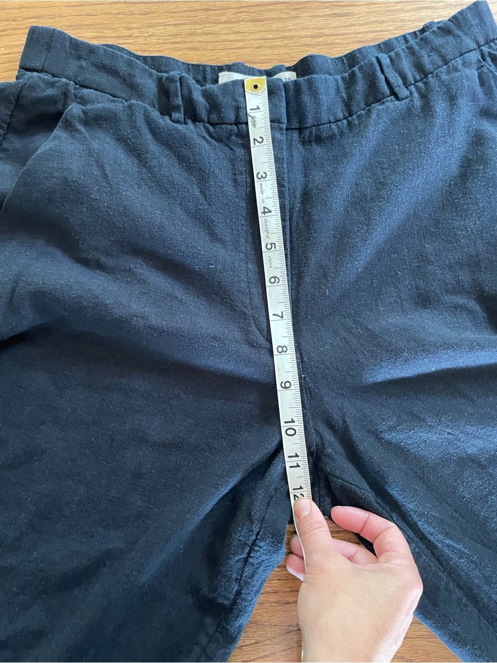 Abercrombie & Fitch Curve Love A&F Tailored Linen-Blend Wide Leg Pant - Picture 8 of 13